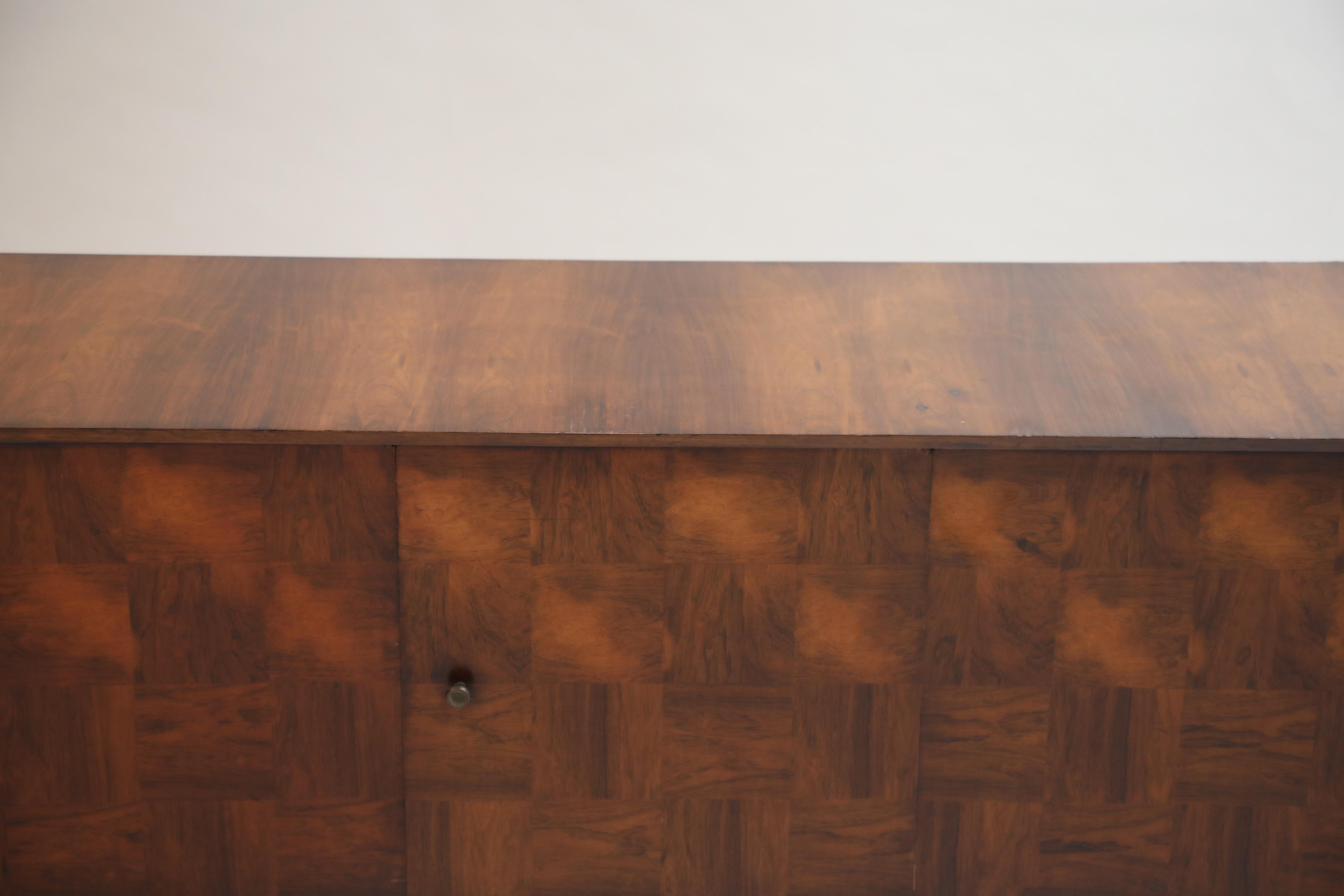 Brazilian Jacaranda Rosewood Parquetry Sideboard by Giuseppe Scapinelli, 1960s 5