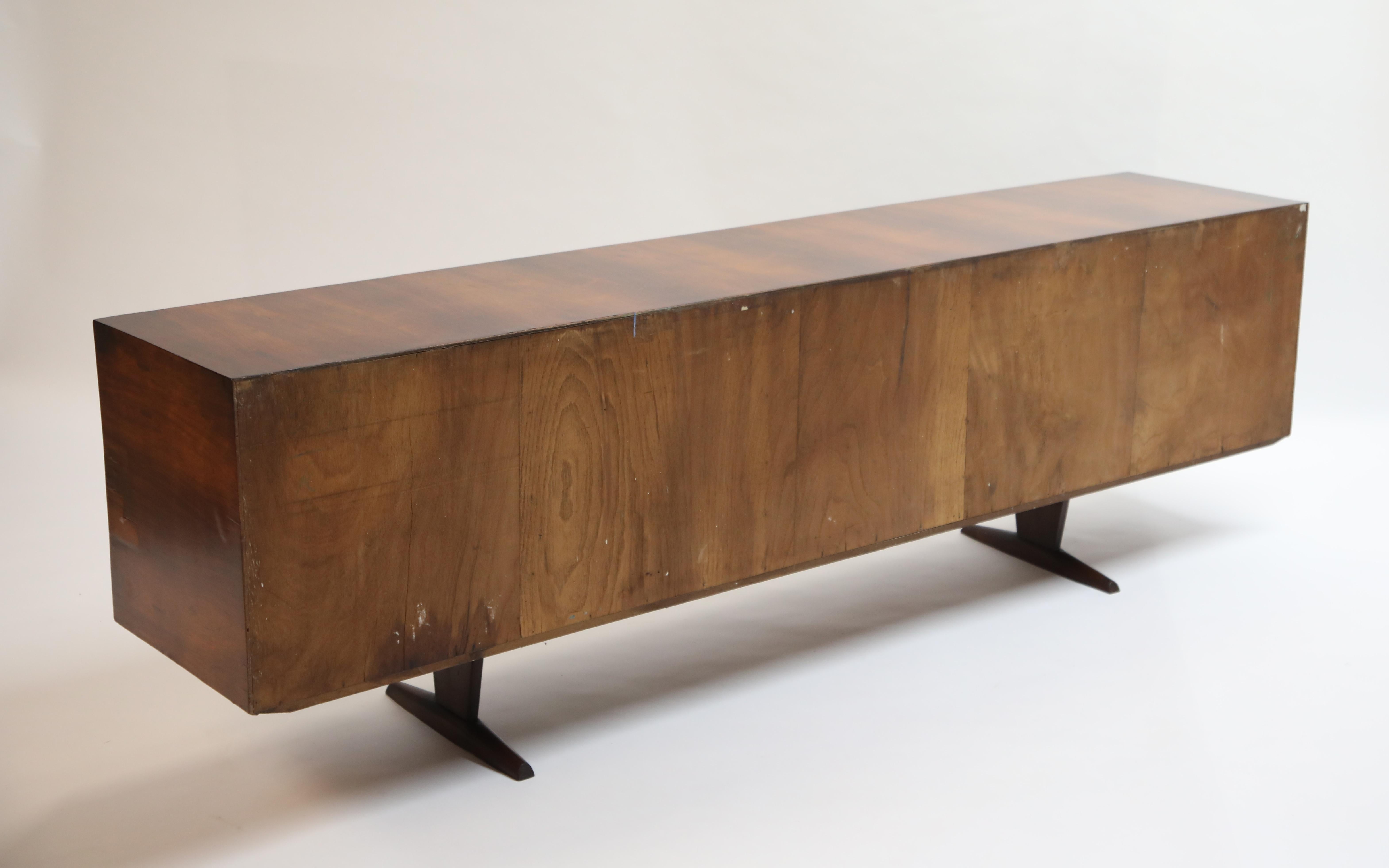 Brazilian Jacaranda Rosewood Parquetry Sideboard by Giuseppe Scapinelli, 1960s 2