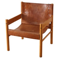 Brazilian Leather Arm Chair 1950's