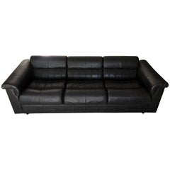 Brazilian Leather Sofa by Percival Lafer