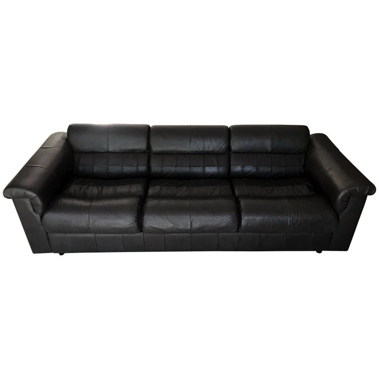 Brazilian Leather Sofa By Percival Lafer