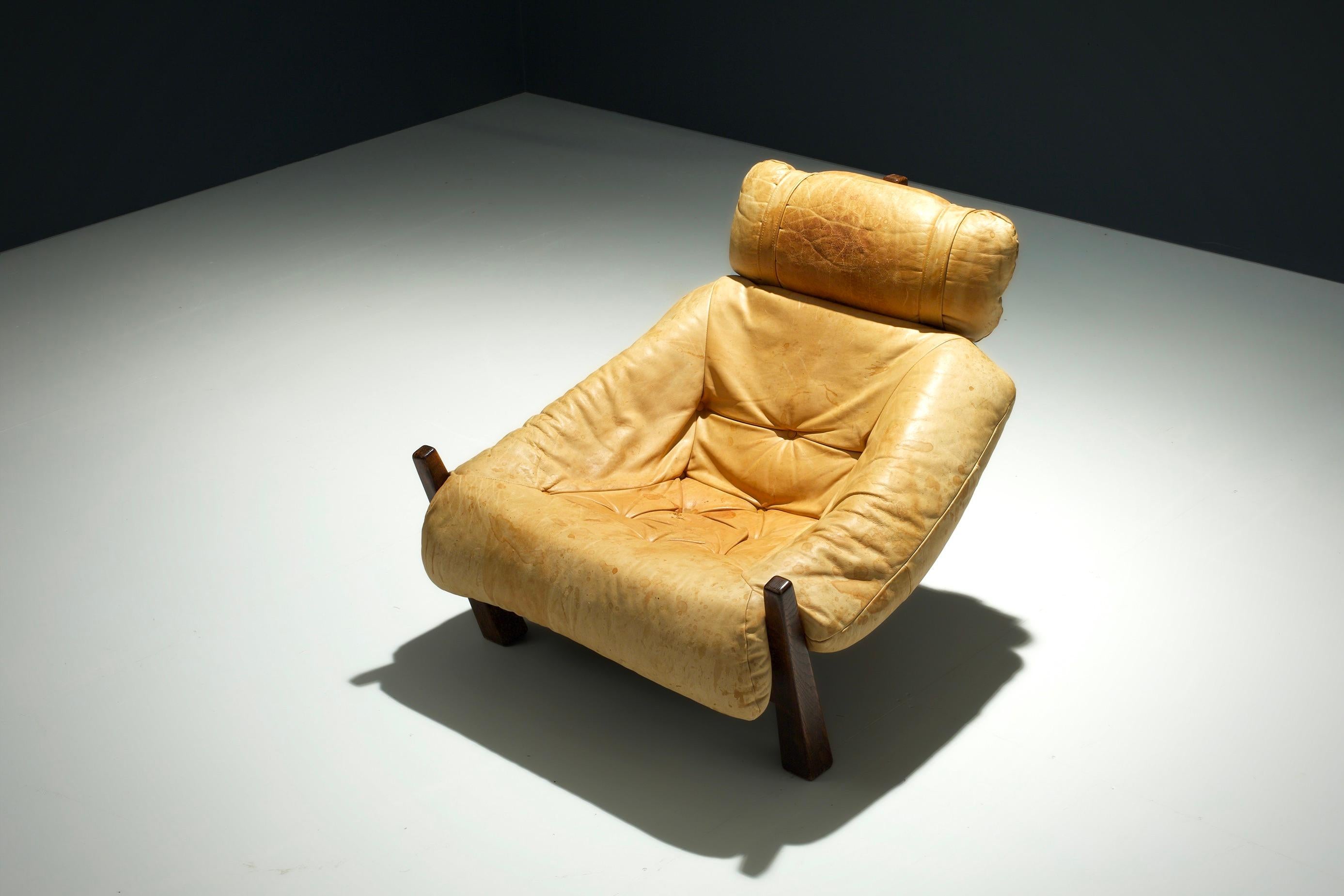 Dutch Brazilian Lounge Chair by Gerard Van Den Berg for Montis, Netherlands, 1970s