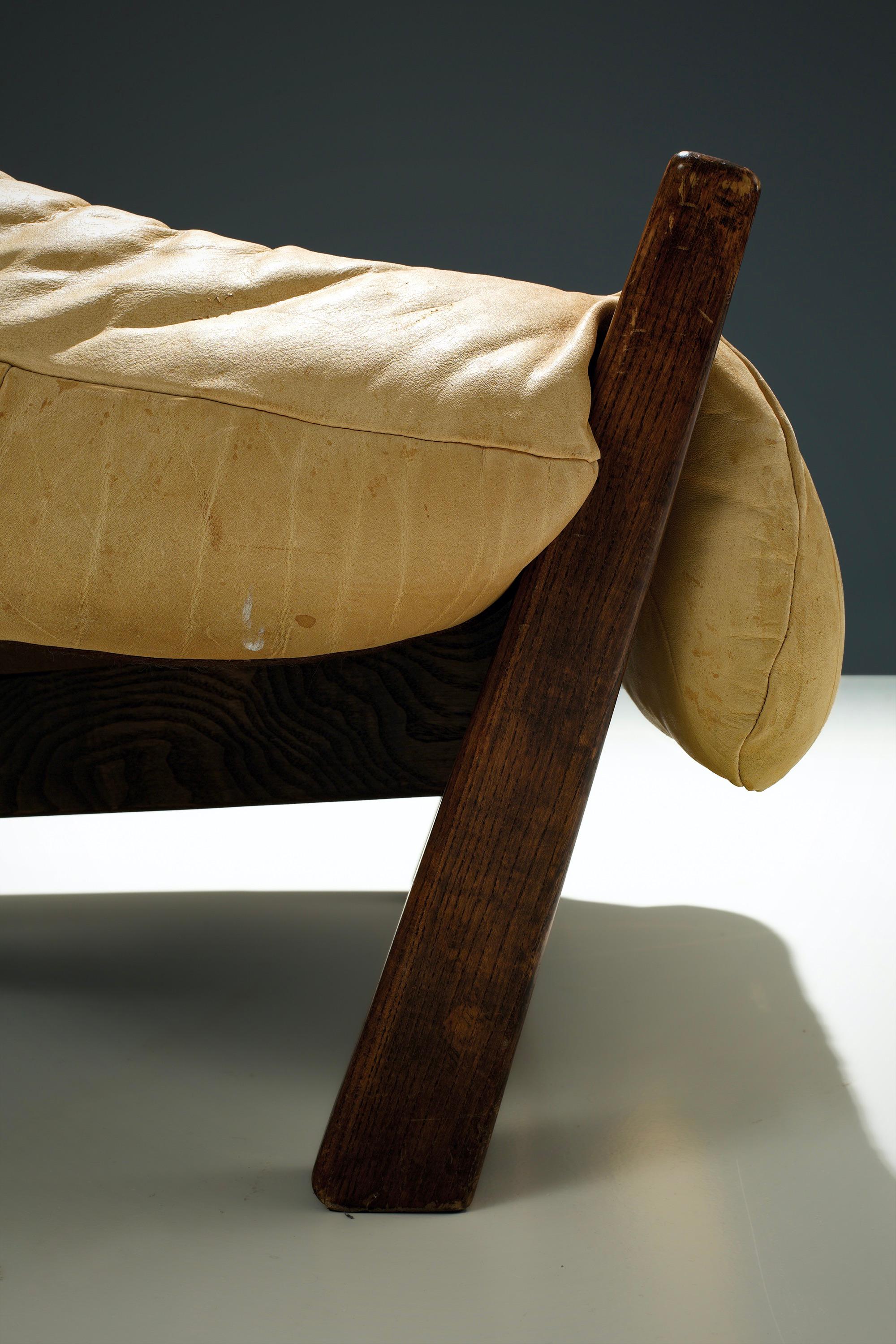 Leather Brazilian Lounge Chair by Gerard Van Den Berg for Montis, Netherlands, 1970s