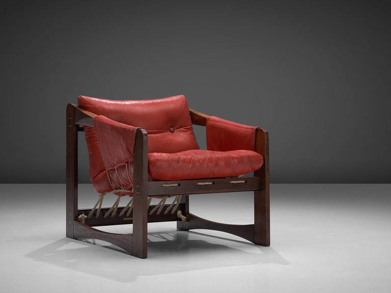 Mid-Century Modern Brazilian Lounge Chair by Liceu de Artes e Oficios