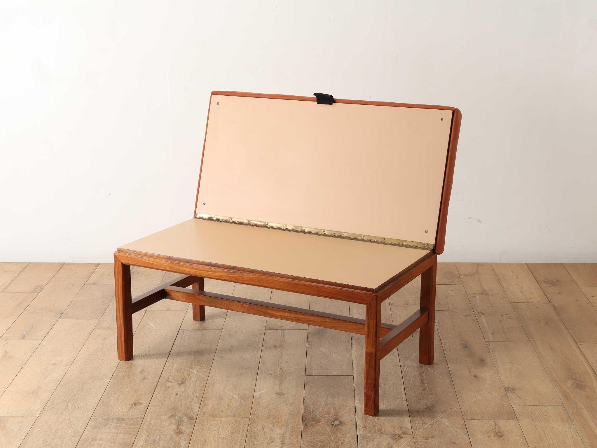 Fabric Brazilian Luggage Bench, 1970s For Sale