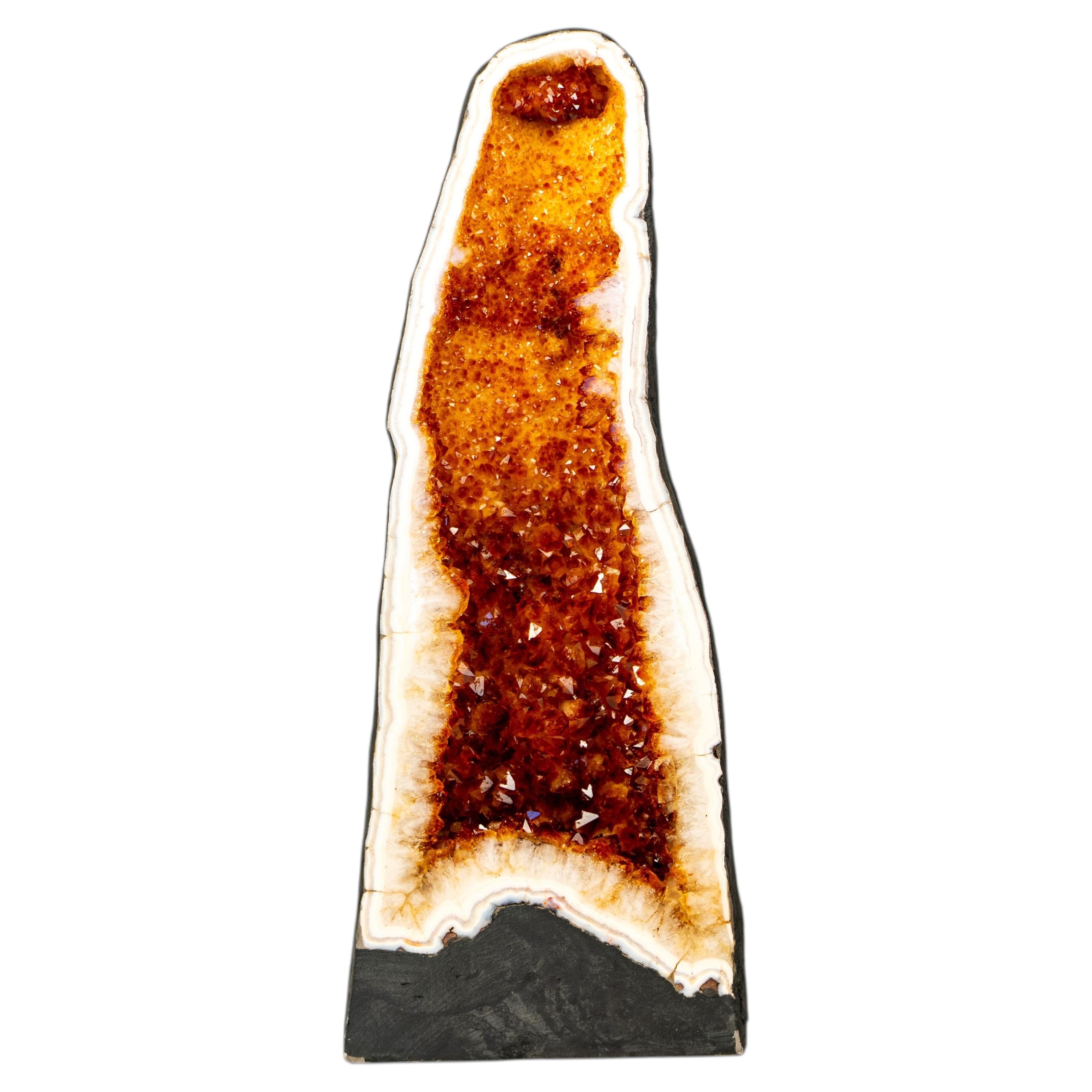 Brazilian Madeira Citrine Geode Cathedral