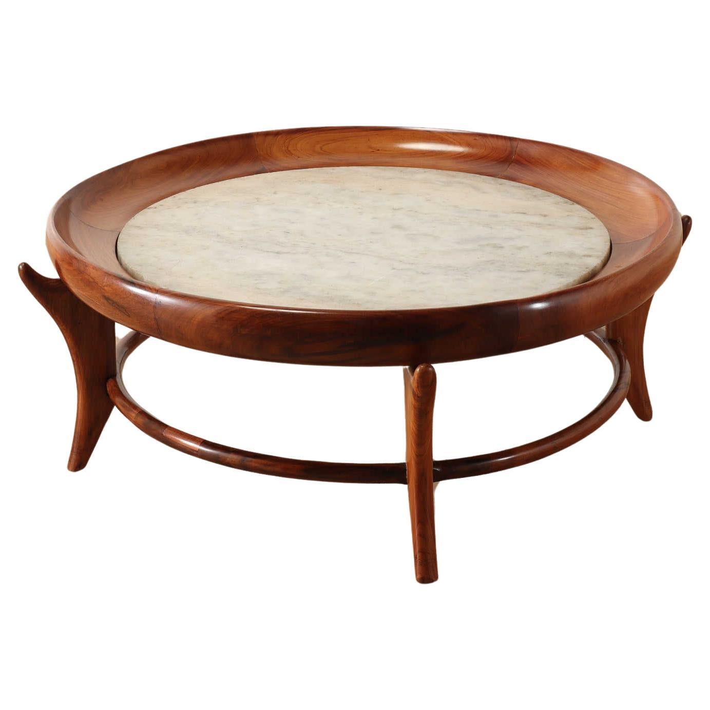 Brazilian Marble Top Coffee Table For Sale