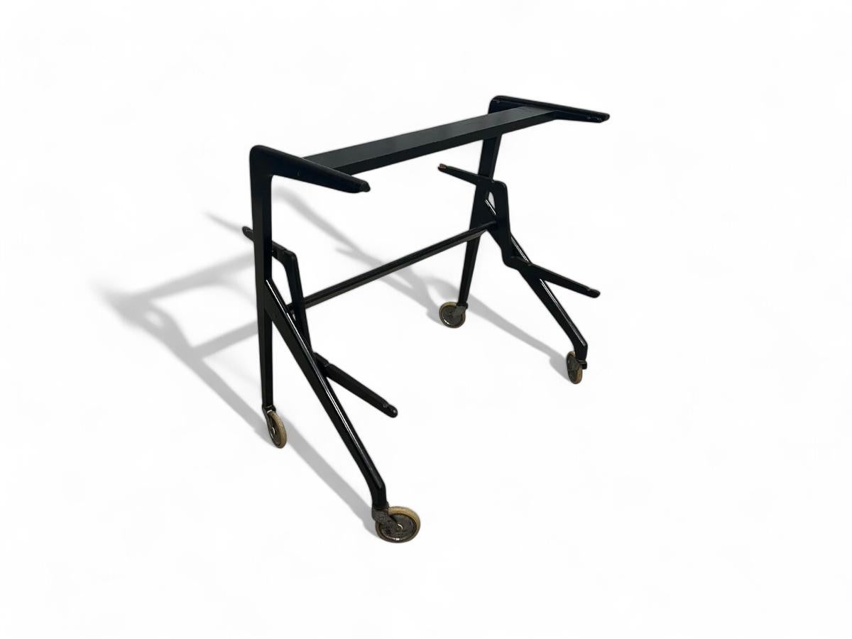 Brazilian Mid-Century Bar Cart in Wood by Moveis Bergamo, 1950’s 3