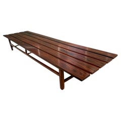 Brazilian Mid-Century Bench in Hardwood, Att. to Joaquim Tenreiro, 1960’s