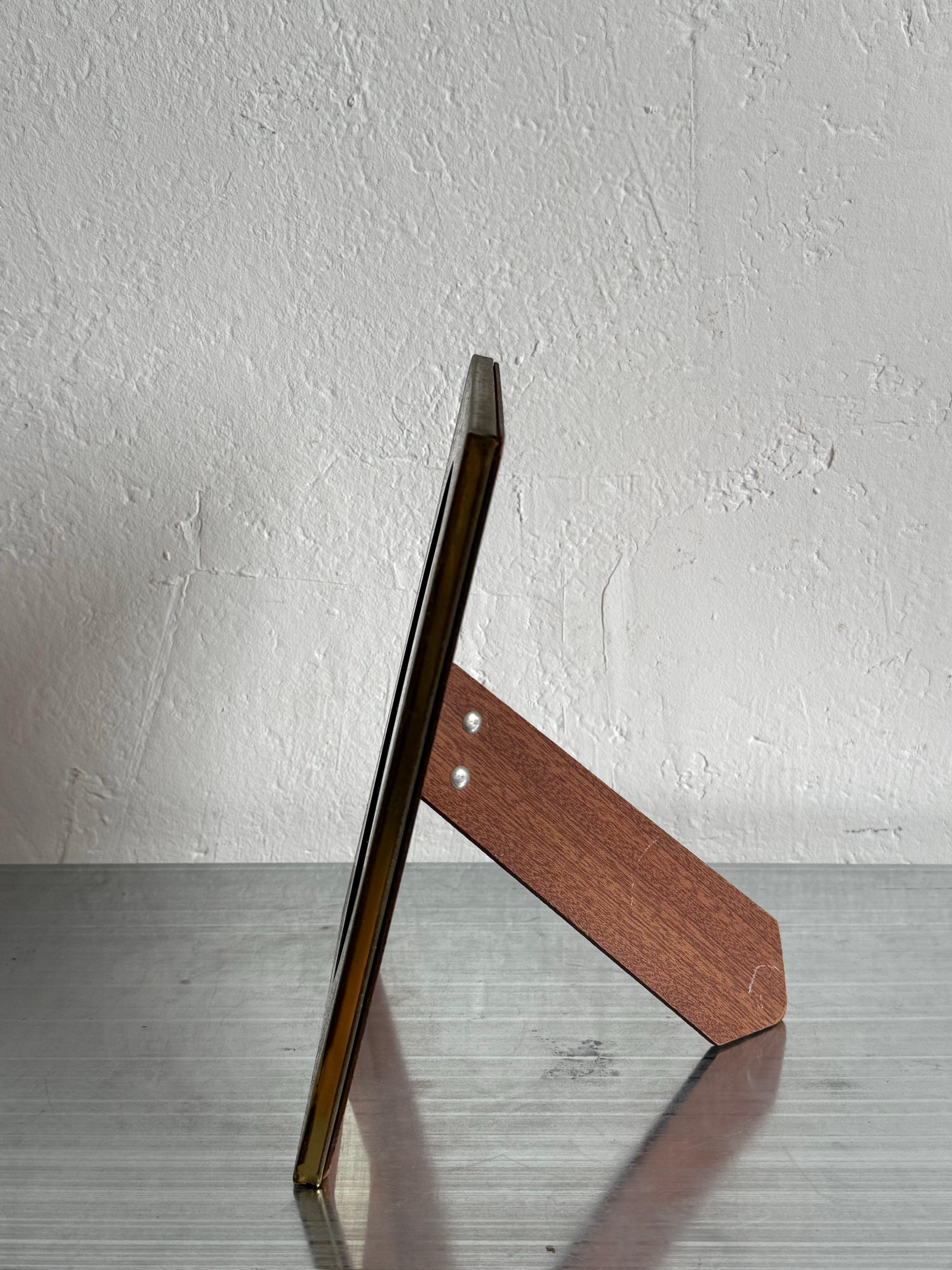 20ième siècle Cadre photo en laiton brésilien du milieu du siècle en vente