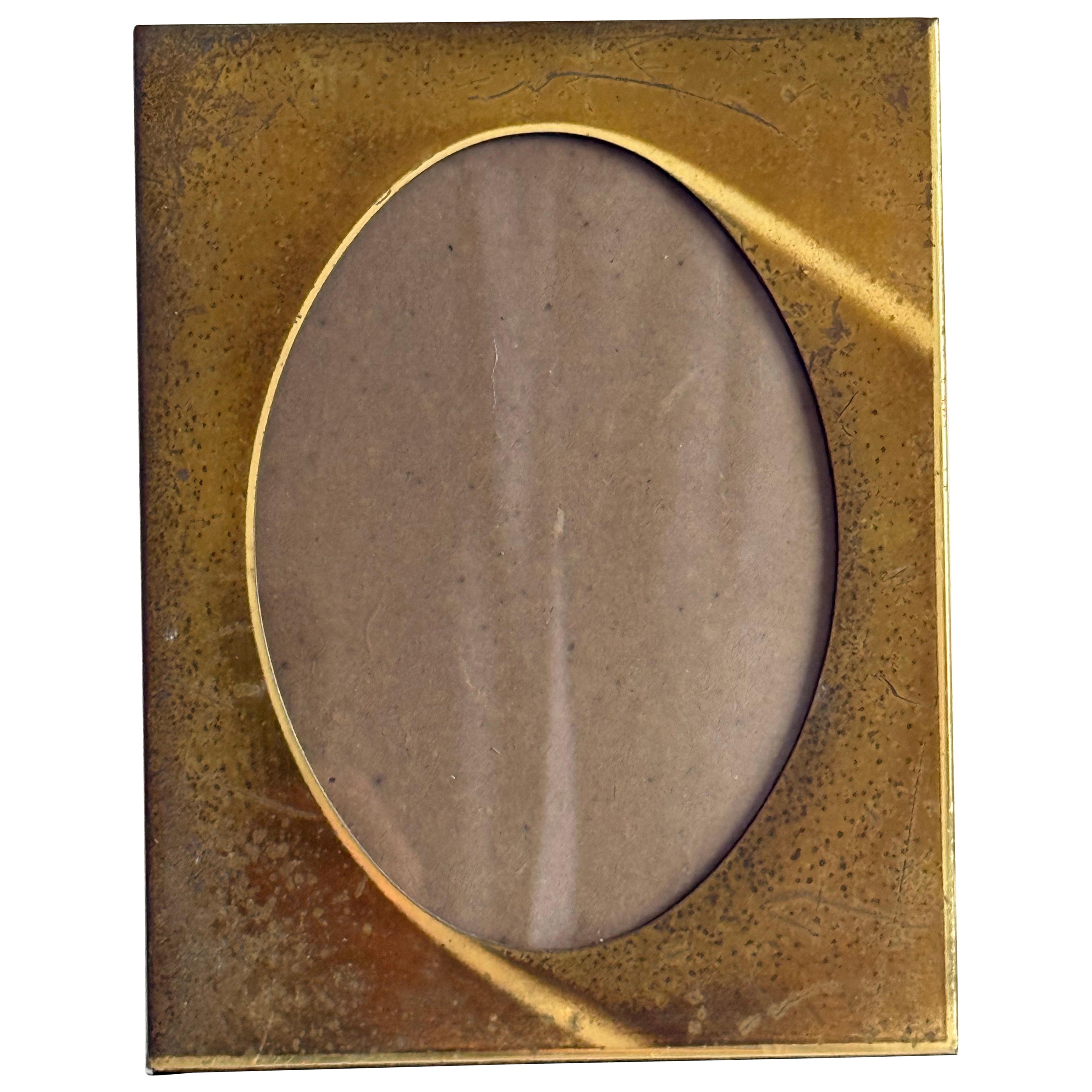 Brazilian Mid-Century Brass Photo Frame