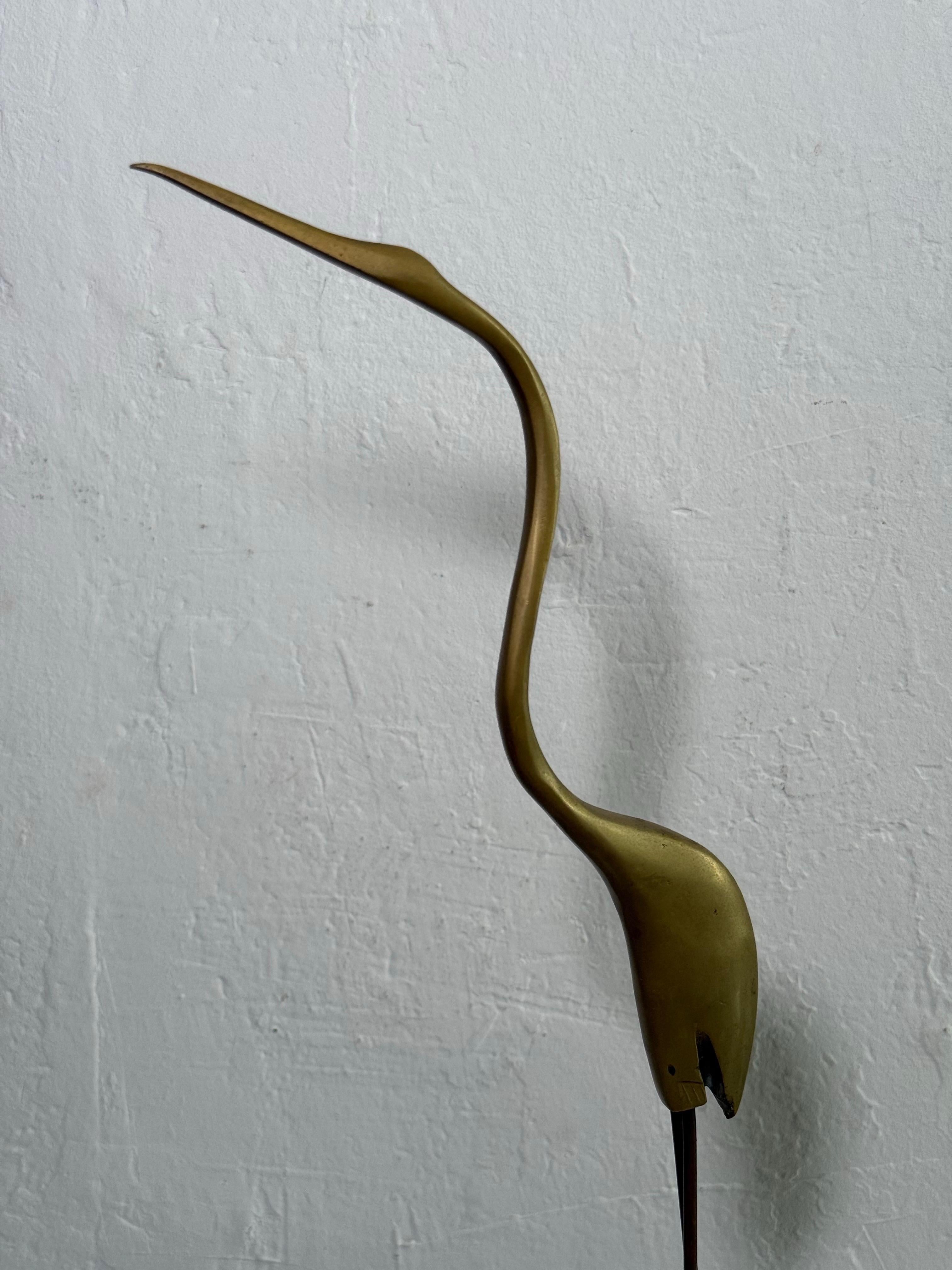 Sculture brasiliane in bronzo di metà secolo - Una coppia di aironi in vendita 5