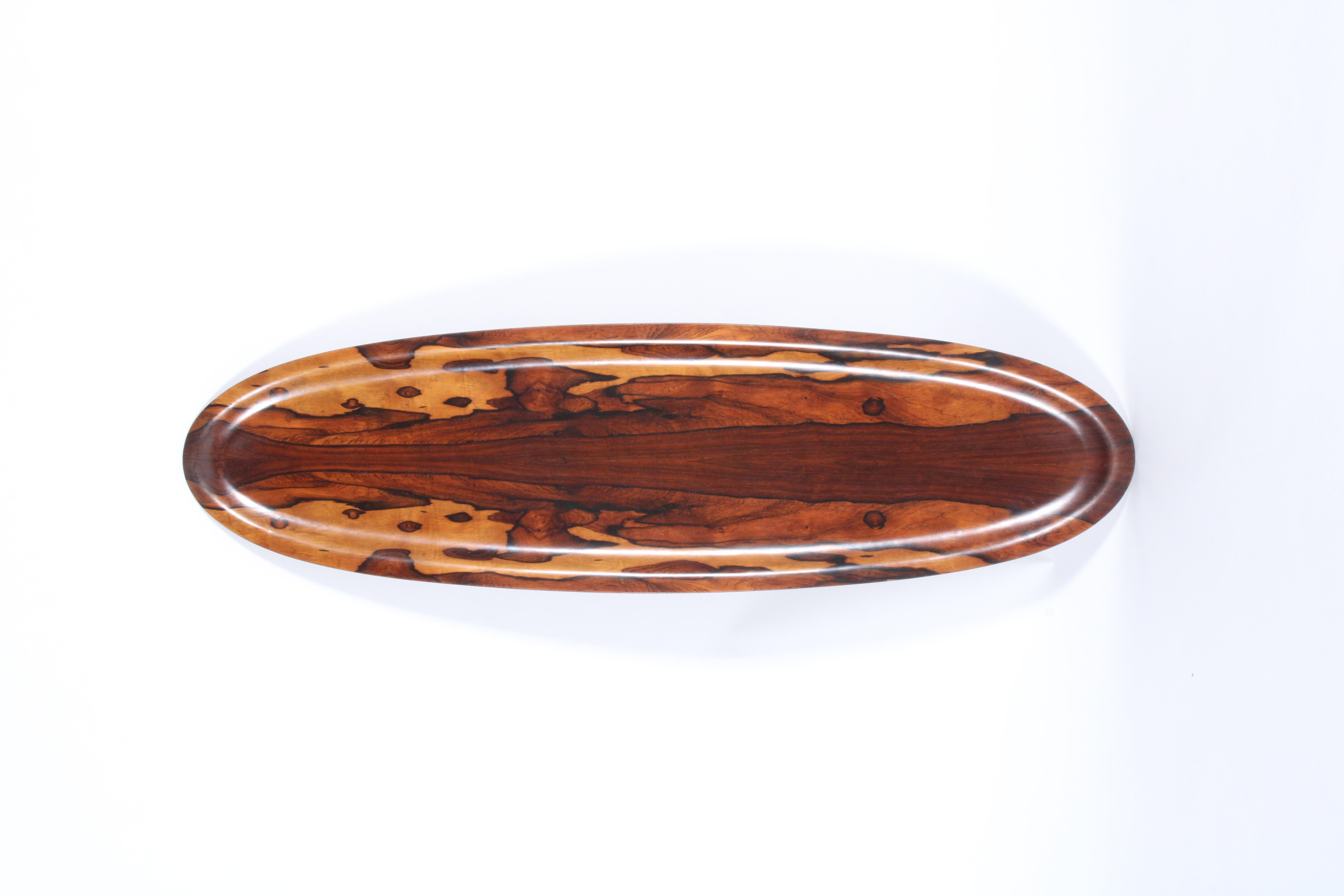 Brazilian Mid Century Canoe Bowl In The Style Of Jorge Zalszupin *FREE SHIPPING In Fair Condition In Portlaoise, IE
