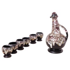 Brazilian Mid-Century Ceramic Liqueur Set #22