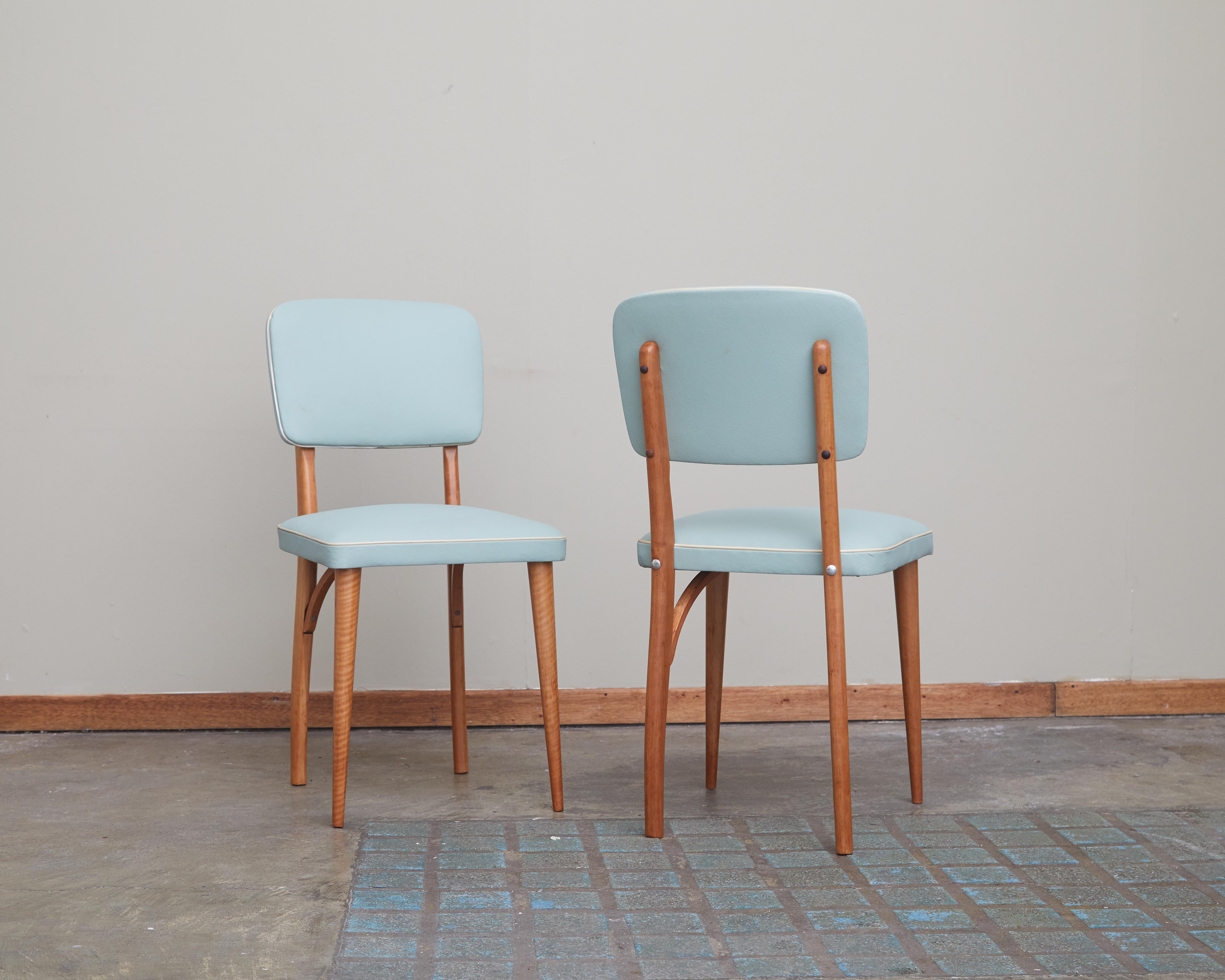 Set of 2 charming chairs with structure in 