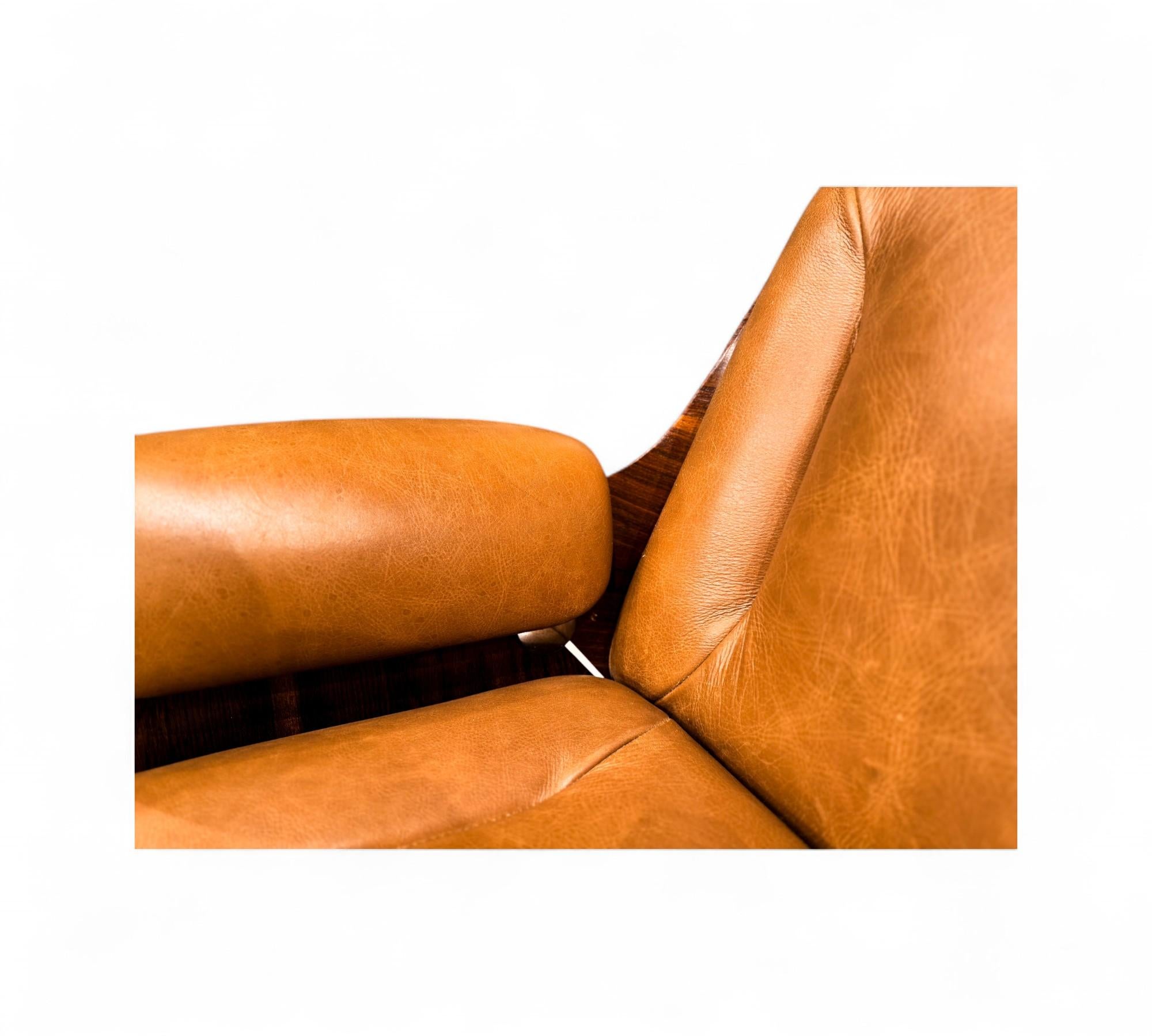 Brazilian Mid-Century “Dinamarquesa” Armchair by Carlo Fongaro, c. 1970s For Sale 7
