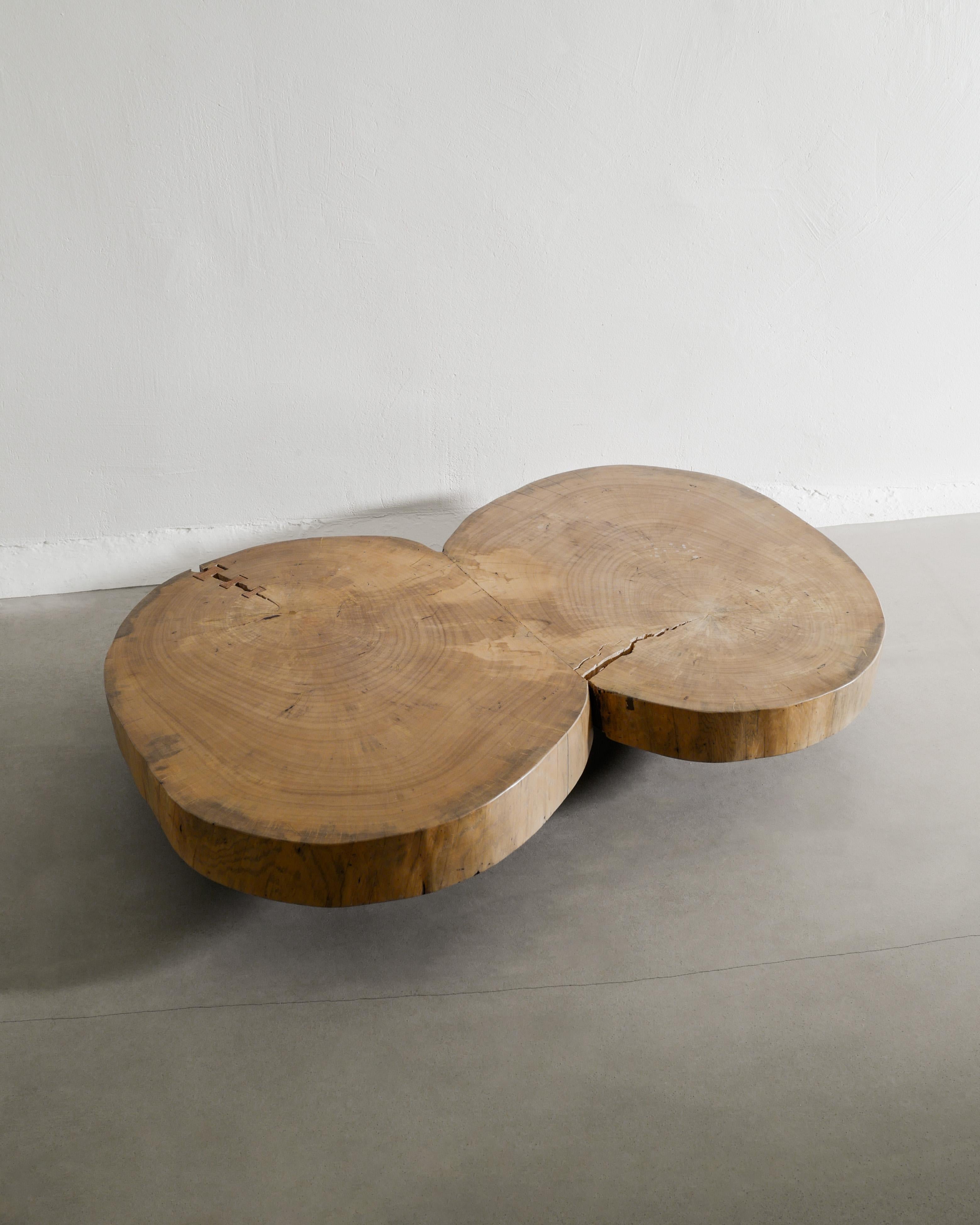 Mid-Century Modern Brazilian Mid Century Free Form Wooden Sofa Table attr. to José Zanine Caldas For Sale