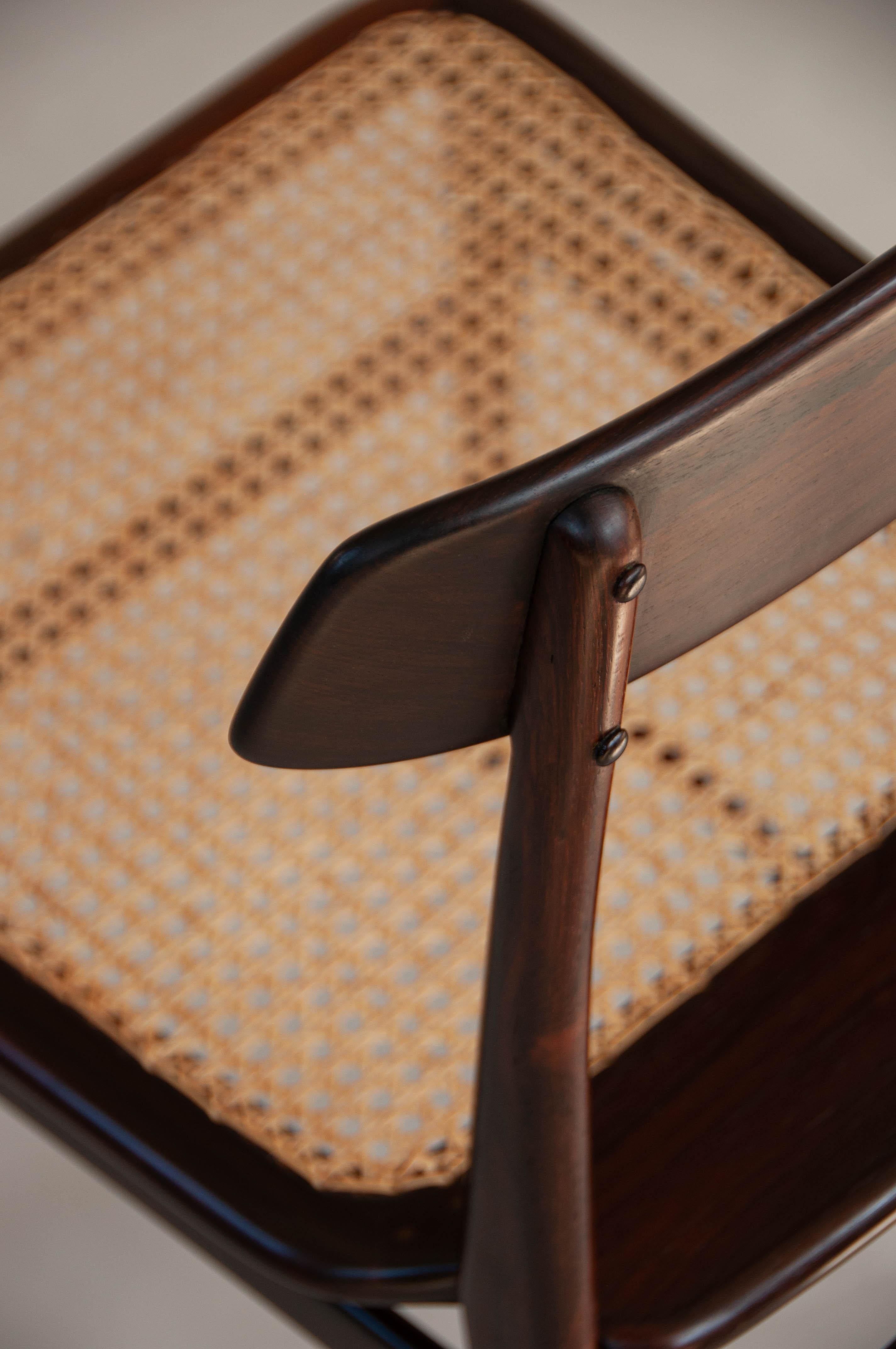 Brazilian Mid-Century Lucio Costa Chair by Sergio Rodrigues, c. 1960 For Sale 8