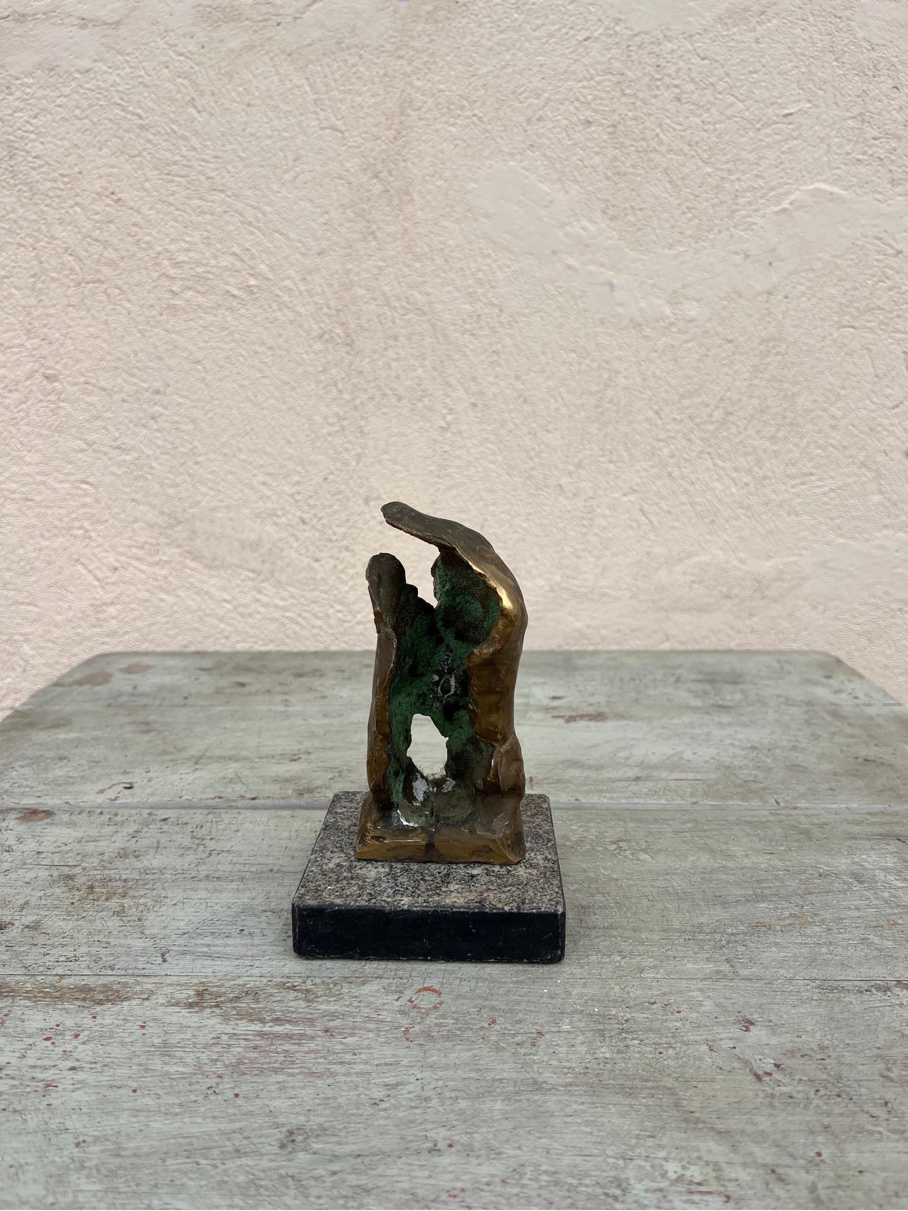 Brazilian Mid-Century Modern Abstract Bronze Sculpture, 1960s In Good Condition In Miami, FL