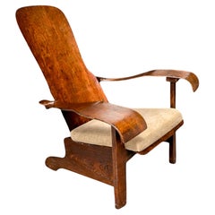 Sillón de madera curvada de Cimo, c. 1950