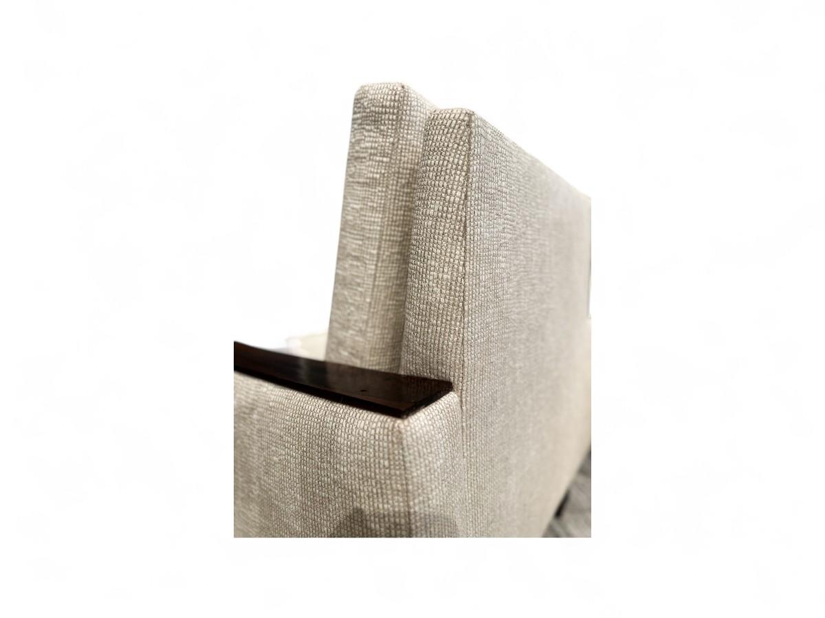 Sillones modernos brasileños de mediados de siglo en madera dura y tela de Celina, c. 1960 en venta 4