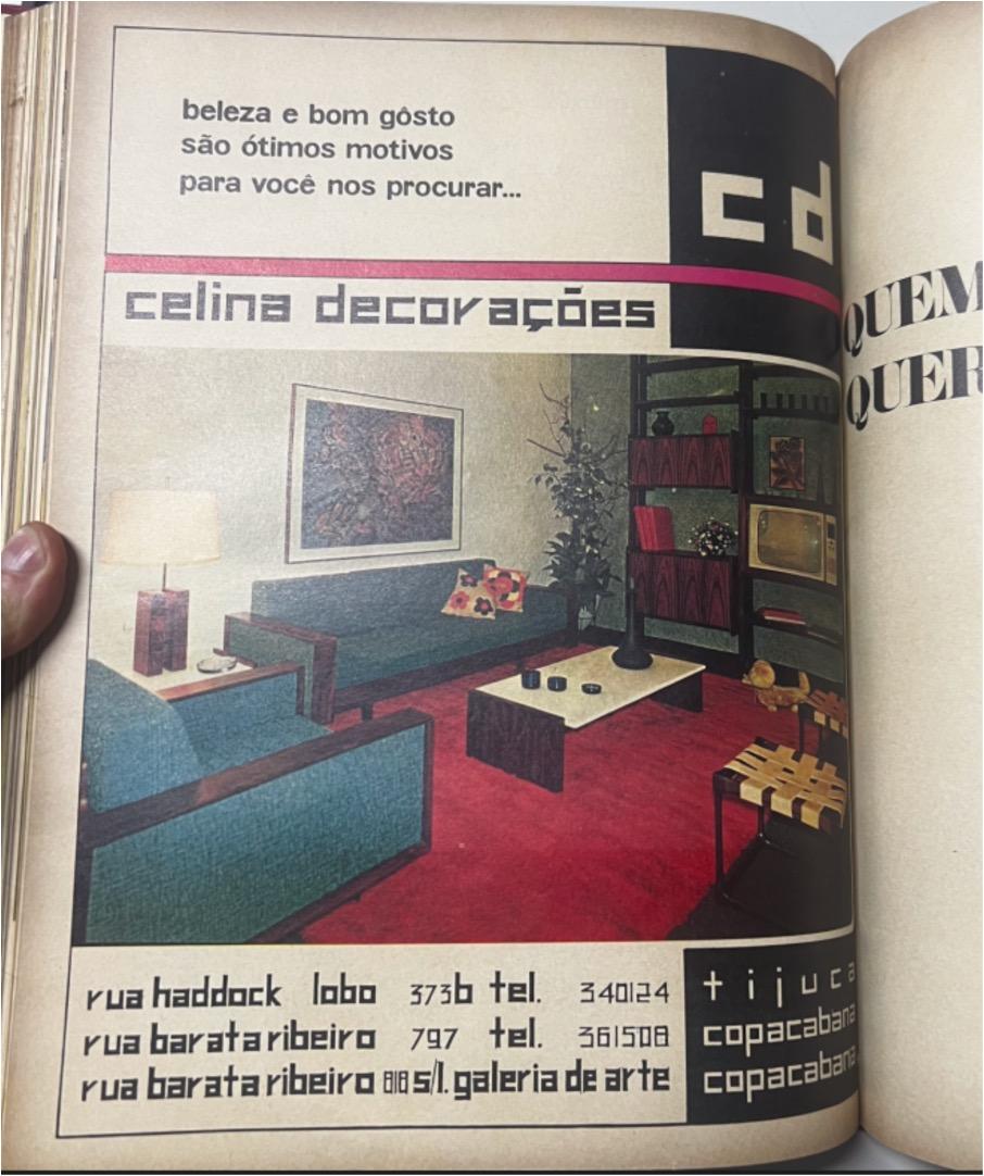 Sillones modernos brasileños de mediados de siglo en madera dura y tela de Celina, c. 1960 en venta 8