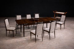 Carrello da bar brasiliano di metà secolo in legno di Caviuna, Sconosciuto, anni '60