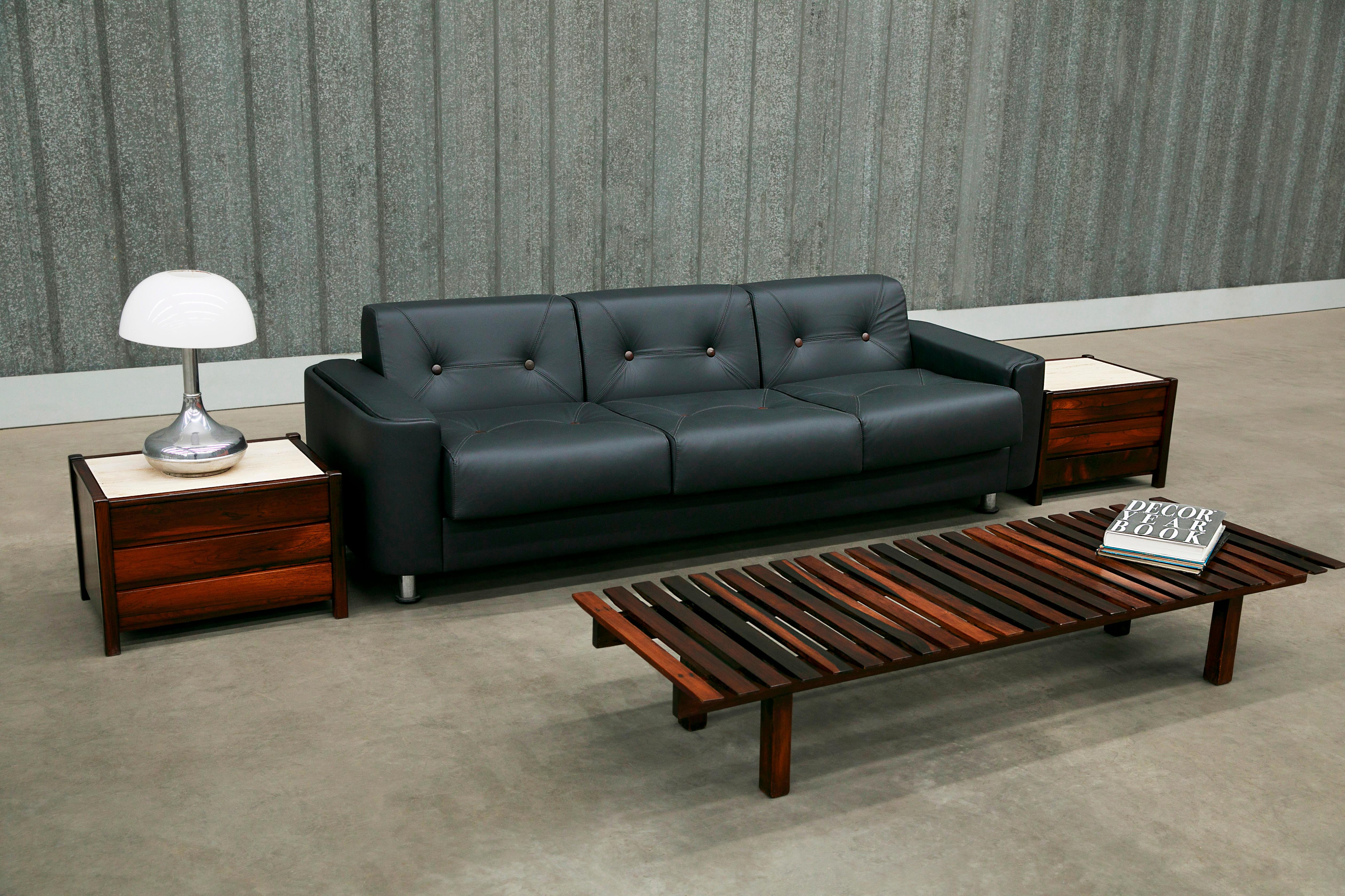Brazilian Mid-Century Modern Bench in Hardwood, c. 1960’s For Sale 5