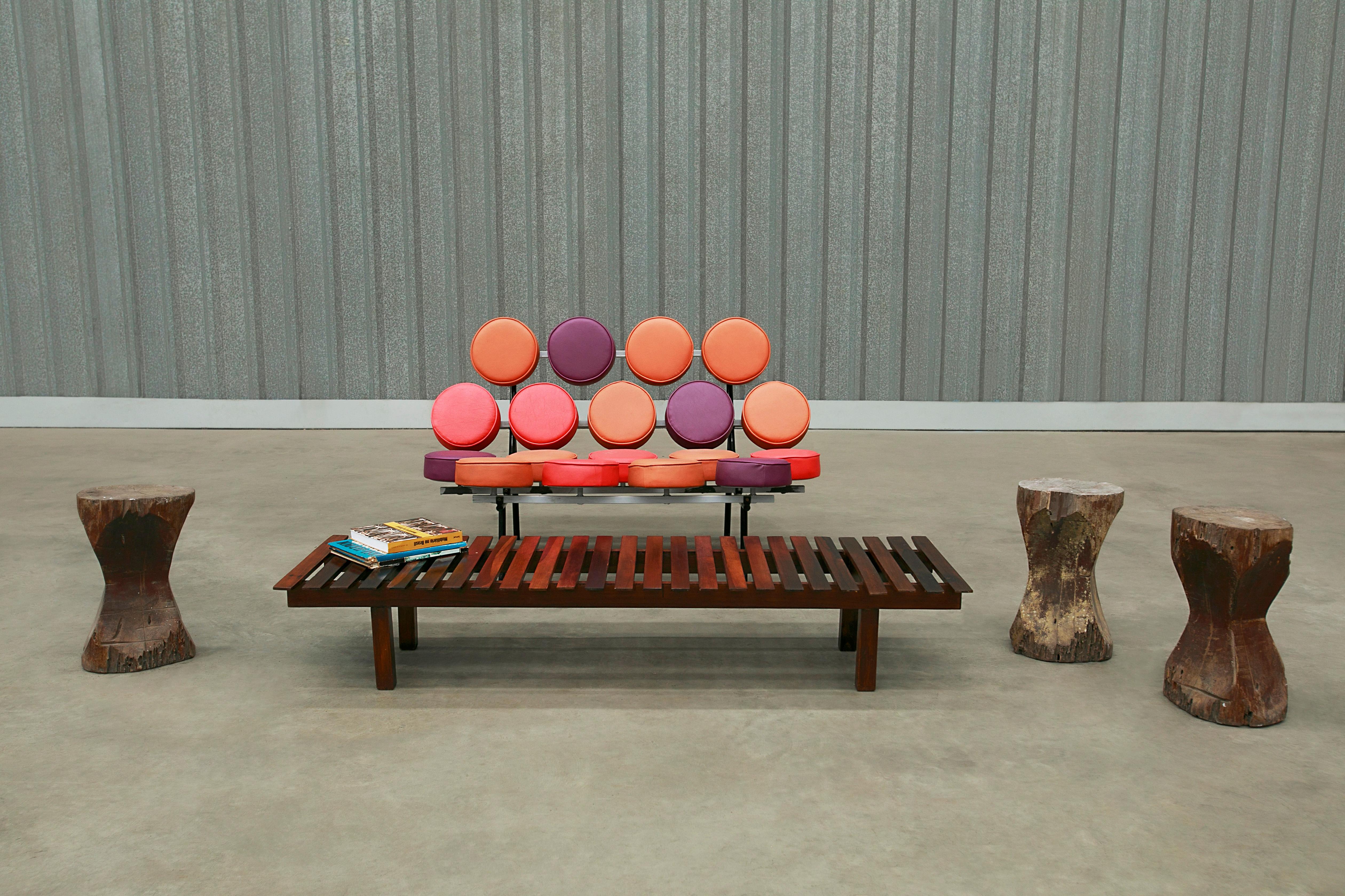 Brazilian Mid-Century Modern Bench in Hardwood, c. 1960’s For Sale 6