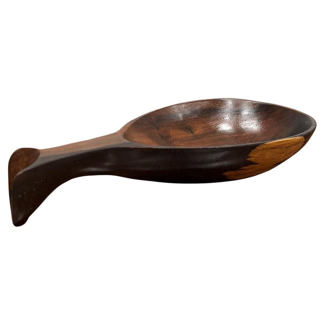 Brazilian Mid-Century Modern Bowl in Hardwood, Jean Gillon, 1960s