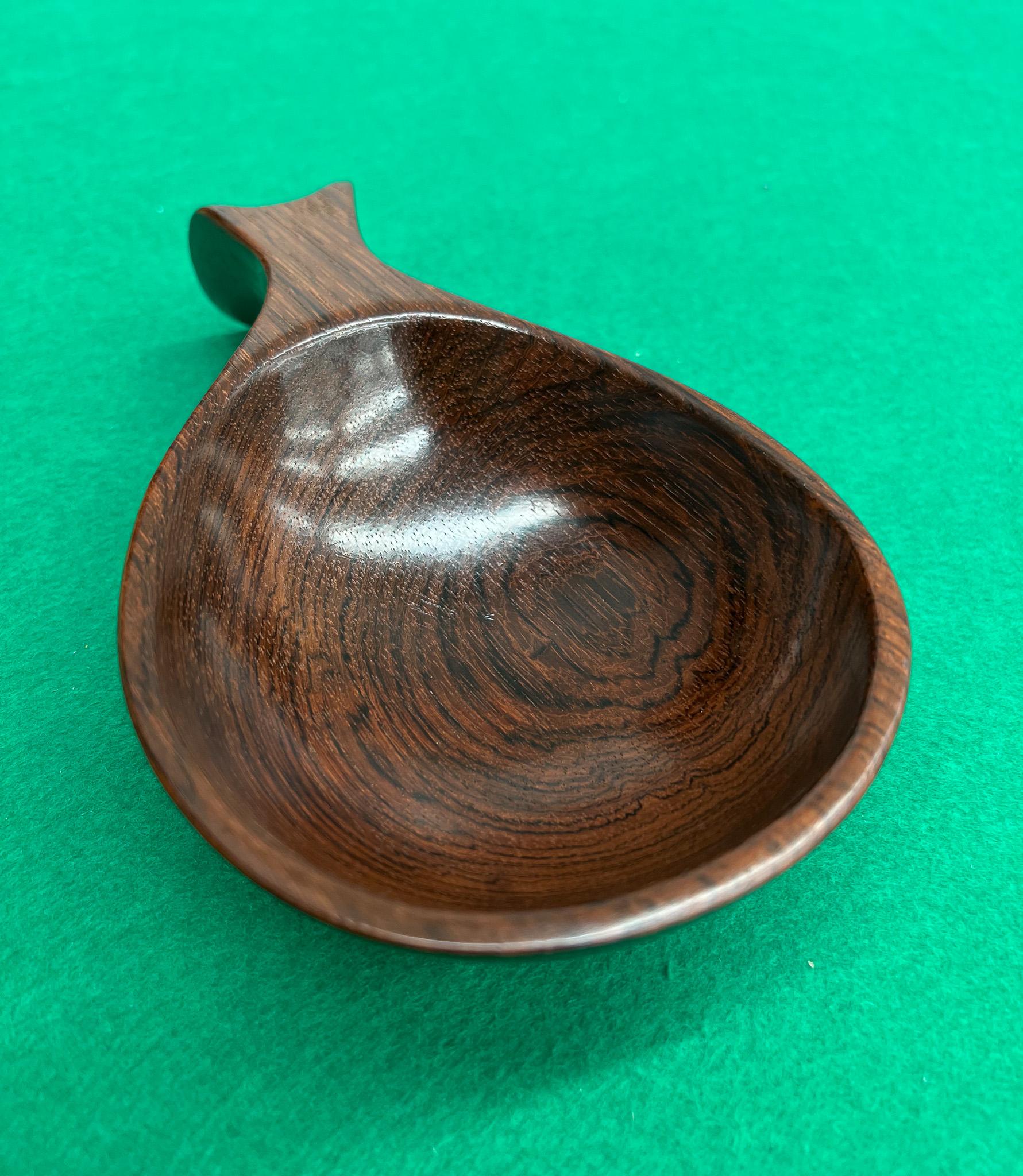 Wood Brazilian Mid-Century Modern Decorative Bowl in Hardwood by Tropic Art For Sale