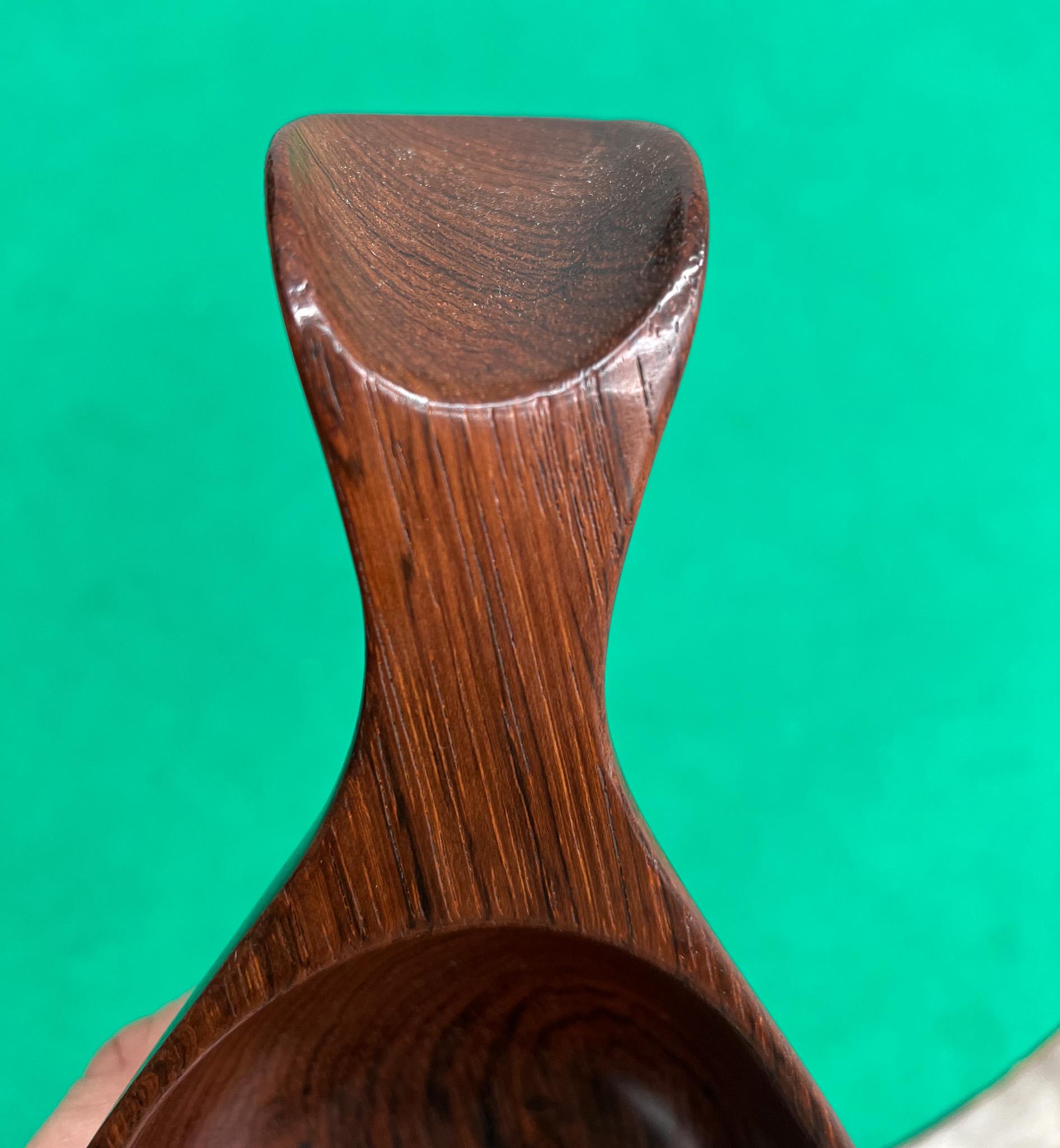 Brazilian Mid-Century Modern Decorative Bowl in Hardwood by Tropic Art For Sale 6
