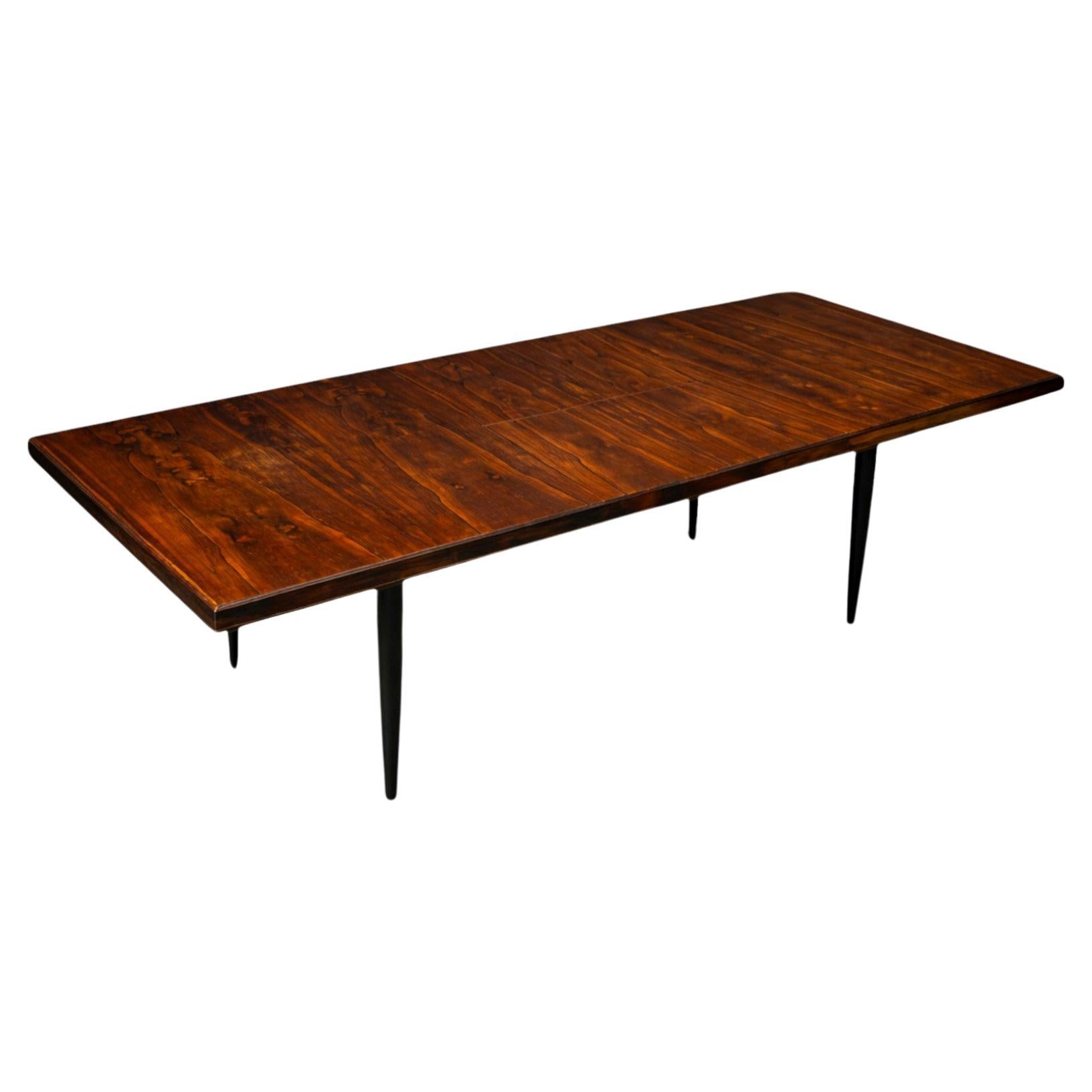 Brazilian Mid-Century Modern Extendable Dining Table in Hardwood, Cimo, 1960s
