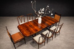 Brazilian Mid-Century Modern Extendable Dining Table in Hardwood, Loher, 1960s