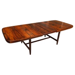 Brazilian Mid-Century Modern Extendable Dining Table in Hardwood, Loher, 1960s