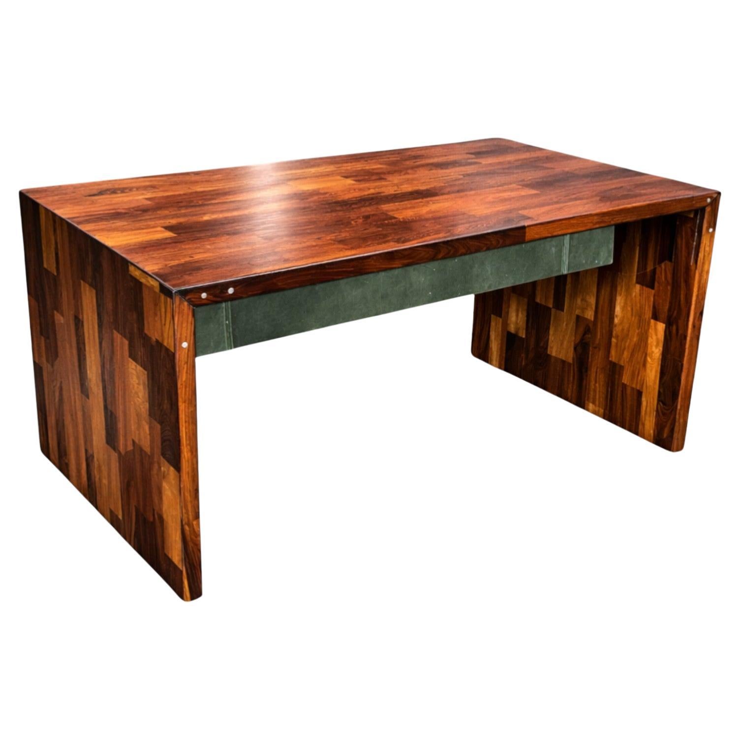 Brazilian Mid-Century Modern Foldable Desk in Hardwood, Jorge Zalszupin, 1970s
