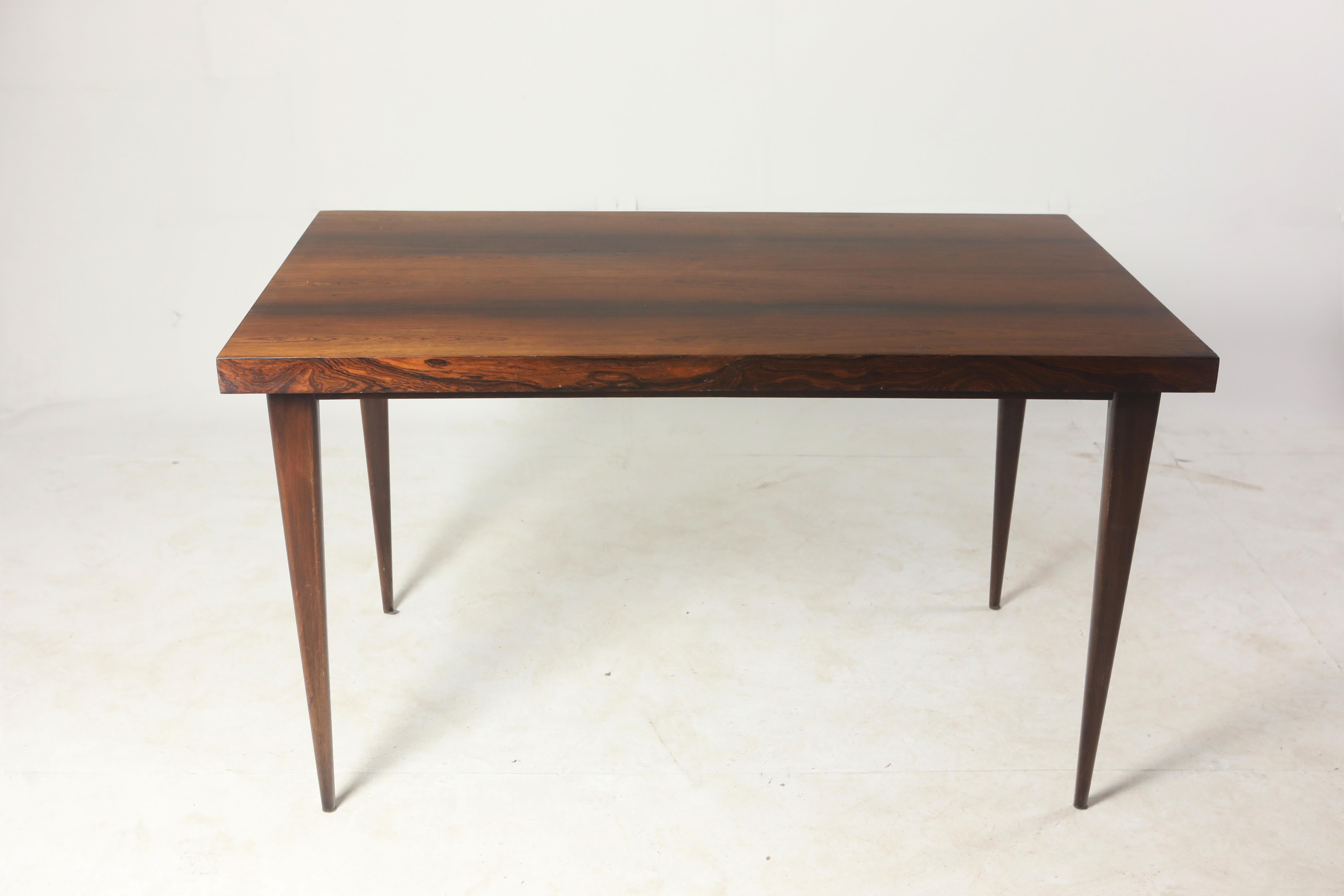 Mid-20th Century Brazilian Mid-Century Modern Hardwood Desk Table, Brazil, 1960s