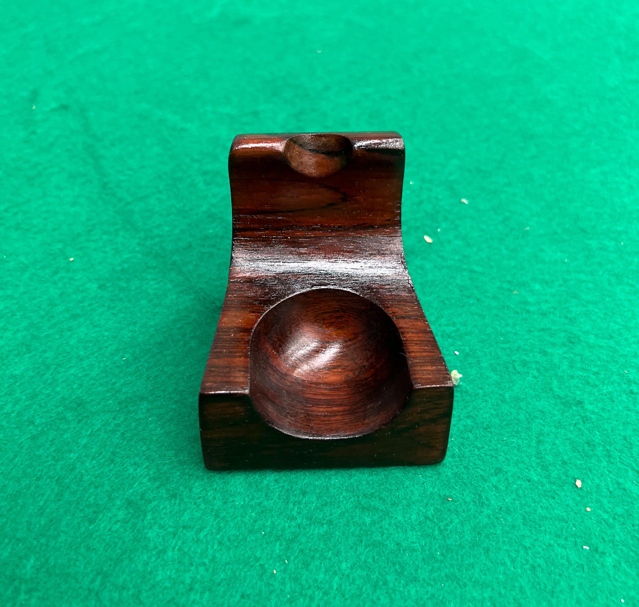 Woodwork Brazilian Mid-Century Modern Pipe Holder in Hardwood by Jean Gillon, Brazil For Sale