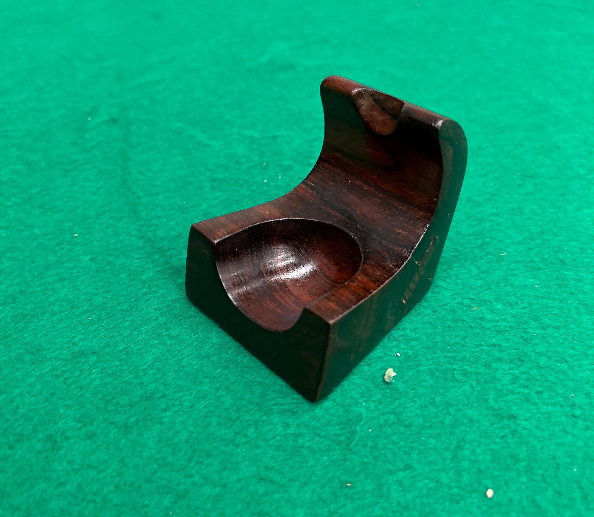 Brazilian Mid-Century Modern Pipe Holder in Hardwood by Jean Gillon, Brazil In Good Condition For Sale In New York, NY