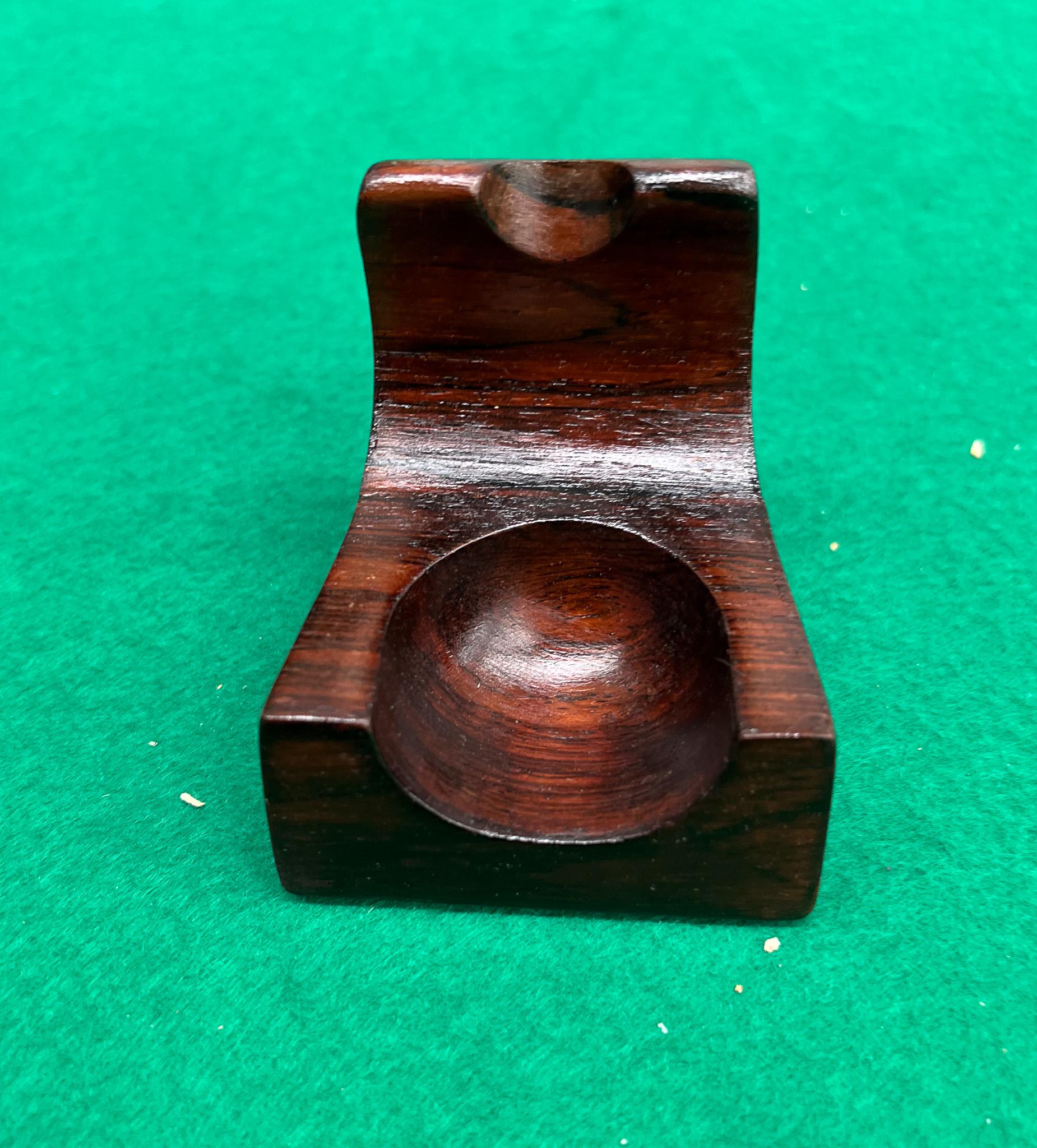 Wood Brazilian Mid-Century Modern Pipe Holder in Hardwood by Jean Gillon, Brazil For Sale