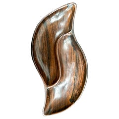Brasilianische Mid-Century-Modern-Servierplatte aus brasilianischem Hartholz