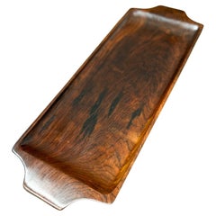 Brazilian Mid-Century Modern Serving Platter in Brazilian Rosewood