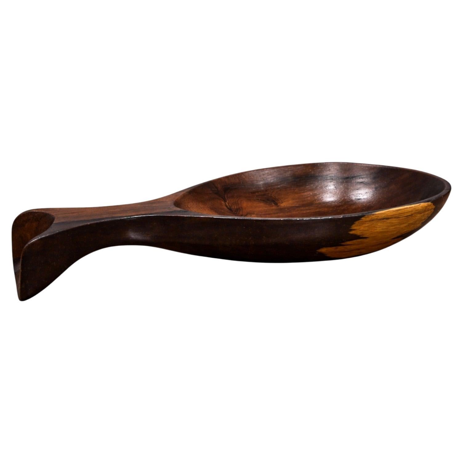 Brazilian Mid-Century Modern Serving Spoon in Hardwood, Jean Gillon, 1960s For Sale
