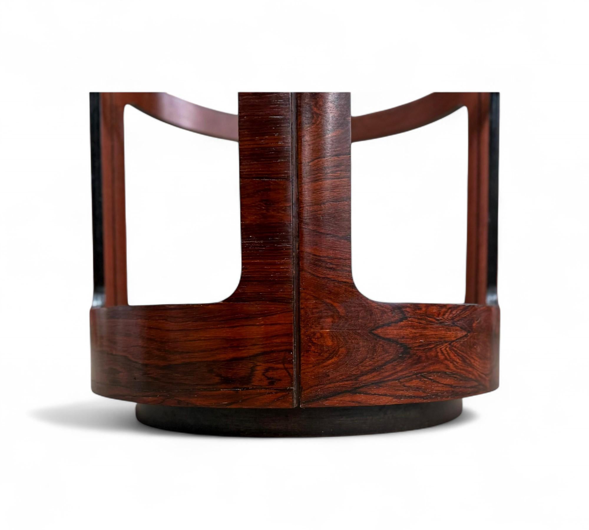 Brazilian Mid-Century Modern Side Table in Hardwood, Bertomeu, 1950s- 1960s en vente 3