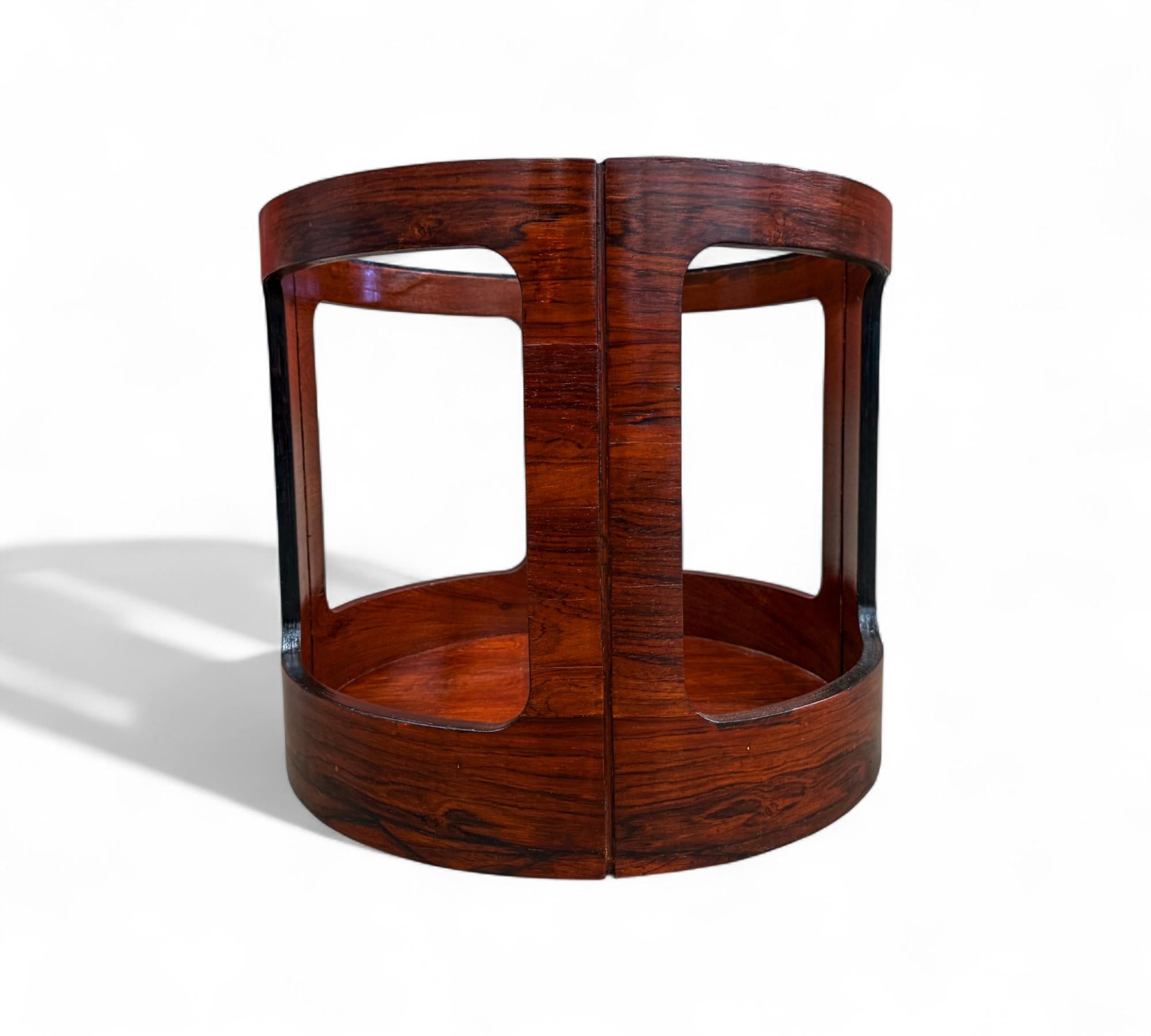 Brazilian Mid-Century Modern Side Table in Hardwood, Bertomeu, 1950s- 1960s en vente 5