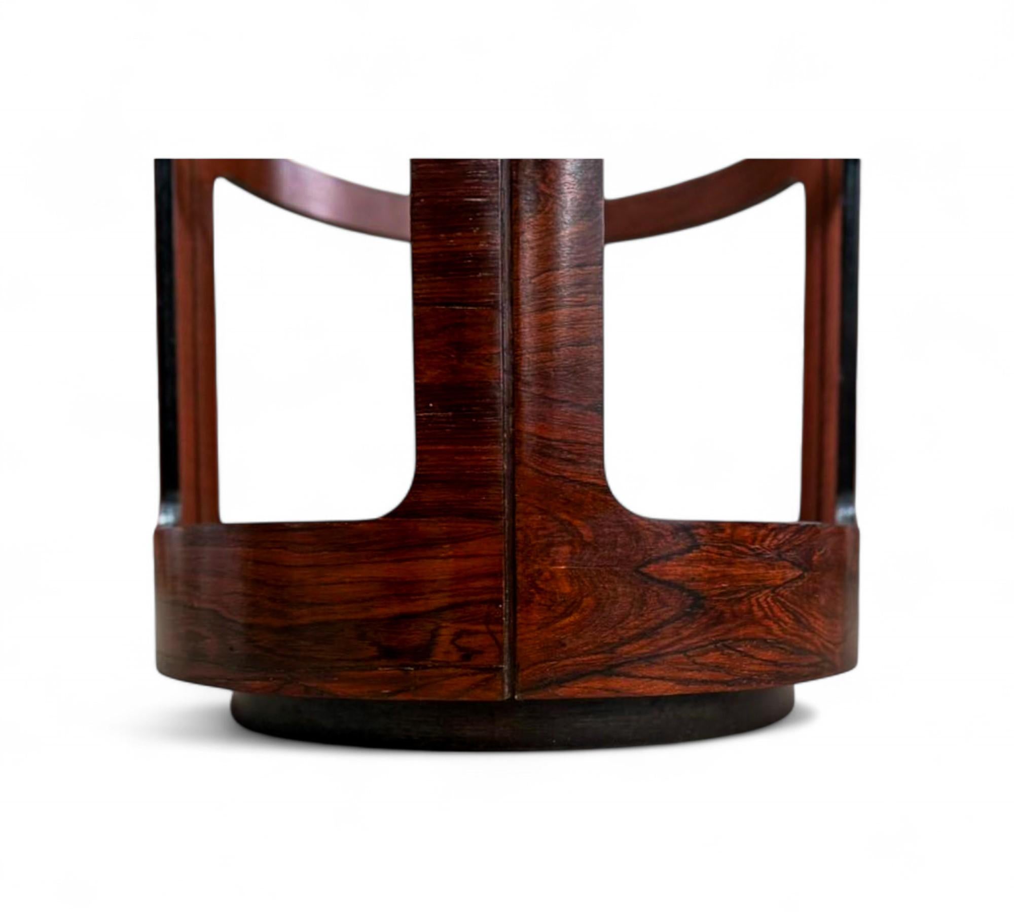 Brazilian Mid-Century Modern Side Table in Hardwood, Bertomeu, 1950s- 1960s en vente 2
