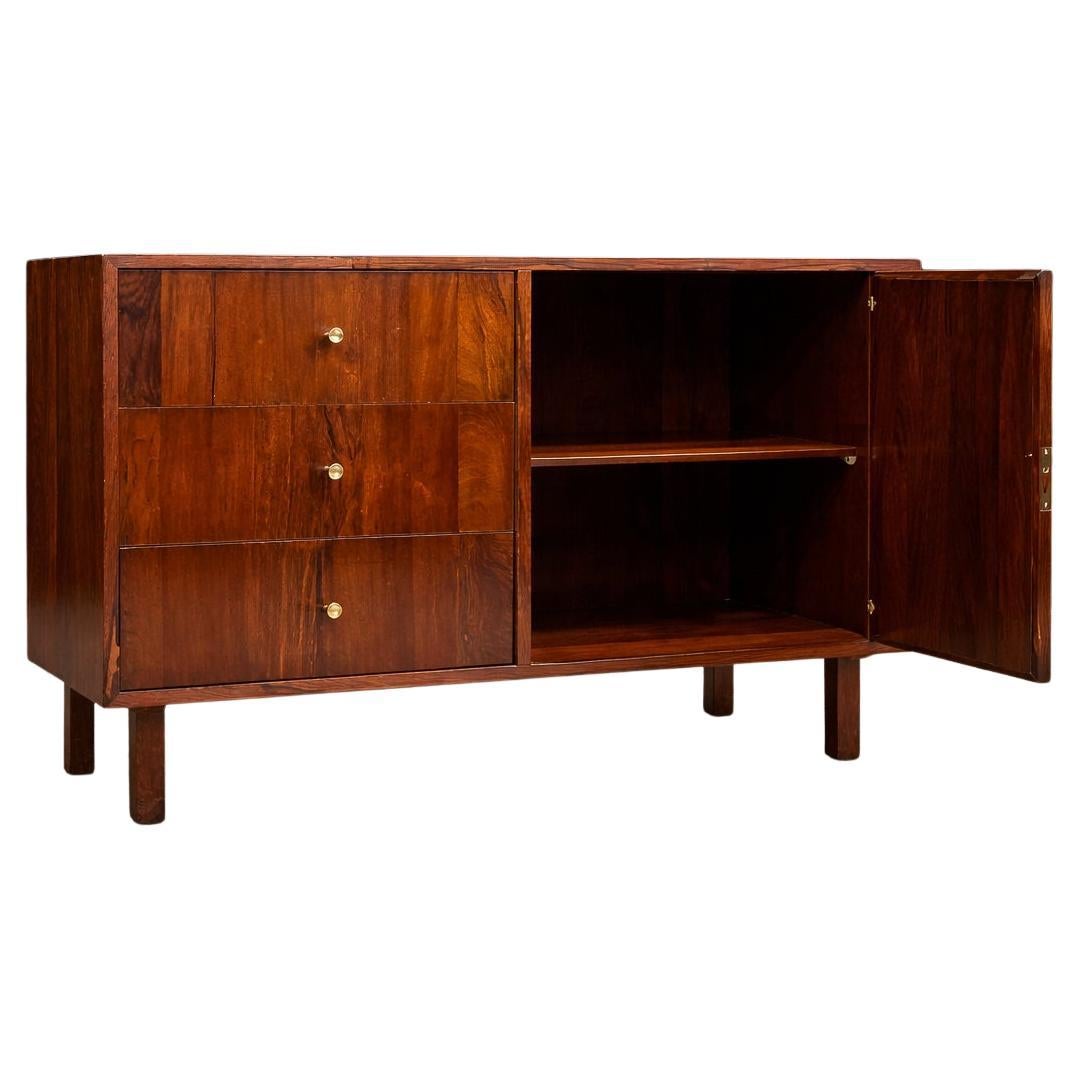 Brazilian Mid-Century Modern Sideboard in Hardwood, Geraldo de Barros, 1950s