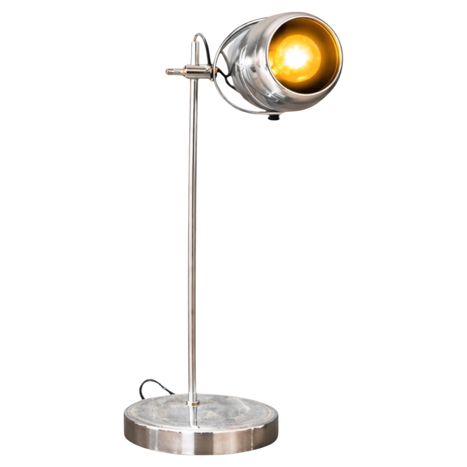 Brazilian Mid-Century Modern Table Lamp Plated in Chrome, Unknown, 1960s
