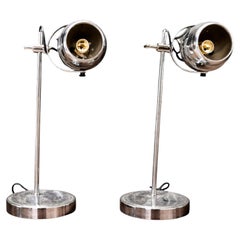 Brazilian Mid-Century Modern Table Lamps Plated in Chrome, Unknown, 1960s