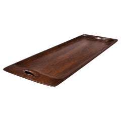 Brazilian Mid-Century Modern Tray in Hardwood, Jean Gillon, 1960s